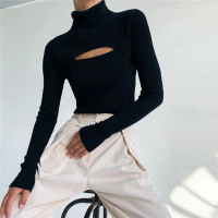 Women's Knitted Sweater Turtleneck Long Sleeve Casual Women's Sweaters Korean Style Autumn Winter Fa