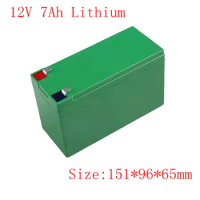 Box 12V 7Ah Lithium Battery 3s Li-ion Power Supply for Power Bank Toy Led Lamp Audio Fishing Bait Boat Carp