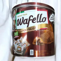 Roma Wafello Choco Blast 234gr Italian Taste Wafer Coklat Kaleng Krim Yang Lumer Berlimpah Romma Waf