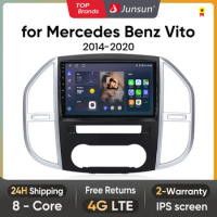 Junsun V1 AI Voice Wireless CarPlay Android Auto Radio for Mercedes Benz Vito 3 2014 - 2020 4G Car Multimedia GPS 2din autoradio