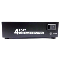 (พร้อมส่ง) กล่องแปลงสัญญาณ AV Mt-104av 4 Port Video Audio Splitter 1 in 4 Out AV Divider RCA Splitte