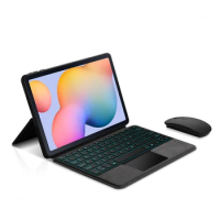 Keyboard Case For Samsung Galaxy Tab S6 lite 10.4 SM-P610 P613 P615 P619 Tablet Cover Tab S6 lite 10.4" 2022 TPU Shell Funda
