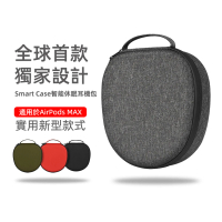 【WiWU】AirPods Max智能休眠耳罩耳機收納包(黑灰/紅/軍綠/純黑)