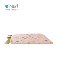 【orest】Q-Pad 天絲透氣可水洗兒童床墊(分段凹槽 透氣舒適 國際安全無毒檢測)