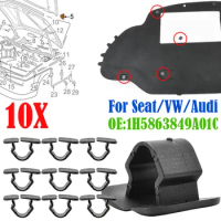 10pc 1H5863849A01C Hood Bonnet Insulation Clips Rivet Retainer For VW Volkswagen Bora Golf Passat Jetta Touran For Skoda Octavia