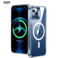 ESR Magnetic Case for iPhone 12 Pro Max for iPhone 12 Case Transparent Clear Cover for iPhone 12 Mini Support Magnet Charging