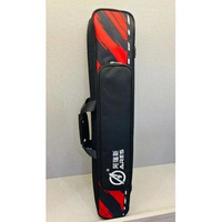 Ares Case Tas Stick Billiard 3x4 Cue Case Billiard 3 Butt 4 Shaft SoftCase 7 Hole Sekat Kain Red