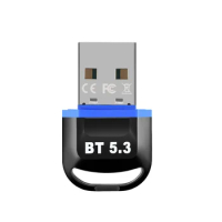 USB Bluetooth Adapter for Pc USB Bluetooth Dongle 5.3 Wireless Bluetooth Connector Receptor USB Key for Computer