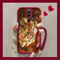 Dunhuang Flying Cat Art Phone Case For Redmi 8| Chinese Vintage Mural Design
