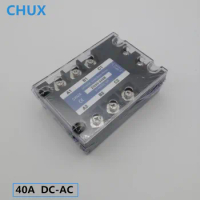 CHUX 40A Solid State Relay SSR DC Control AC 24vdc Three Phase 40A 40DA Solid State Relays 220V DC-AC