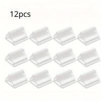 12pcs, Clear Plastic Game Card Holders - Perfect for Board Games, Business Cards, Price Tags, Labels