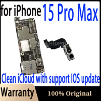 Original Motherboard For iPhone 15 Pro Max Logic Main Board Full Chips IOS System Clean iCloud for iphone 15 Pro max Motherboard