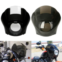 Motorcycle ABS Quarter Fairing Windshield For Harley Sportster XL 883 1200 1988-2016 Dyna 1995-2005 FXR 1986-1994