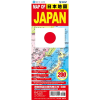 168 - JAPAN日本地圖(雙面中英日文版) MA001
