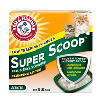 【寵愛家】-免運-美國鐵鎚Super Scoop清香貓砂20磅X2箱