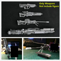 Motorking 1/6 Weapon set Sniper rifle rocket launcher with led for MG 1/100 model DJ025 *