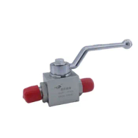 High quality hydraulic pressure ball valve KHB-22LR M30*2 male thread carbon steel high pressure ball valve