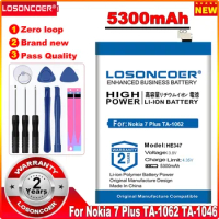 LOSONCOER Top Brand 100% New 5300mAh HE347 Battery for Nokia 7 plus 7plus 7 7.1 TA-1062 TA-1046 TA-1055 N7P N 7P TA-1041 Battery