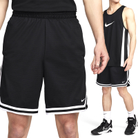 Nike DNA 男款 黑白色 速乾 網眼 基本款 滾邊 抽繩 籃球 運動 短褲 FN2652-010