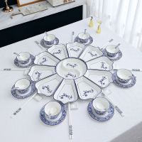 陶瓷拼盤餐具組合套裝家用過年夜飯團圓飯家庭拼盤高級感盤子碗碟「限時特惠」