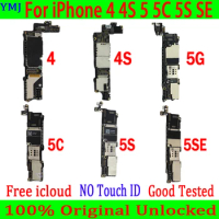 8g/16g/32g/64g/128g Mainboard Without Touch ID For IPhone 5 5C 5S 5SE 6 Plus 6S Plus 6SP Motherboard Free iCloud Logic Board