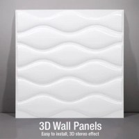 4 Pcs/lot 50x50cm 3D Wall Panel wall sticker decorative living room wallpaper mural waterproof 3D wall sticker bathroom kitchen