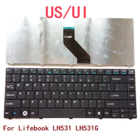 New US UI Laptop Keyboard For Fujitsu Lifebook LH531 LH531G Notebook PC Replacement