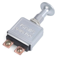 Công tắc đẩy kéo 75A, 6–28 V DC, loại nặng, công tắc bật/tắt đơn hướng (SPST)