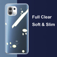 For Xiaomi Mi 11 Lite Case Transparent Silicone Slim Soft Clear TPU Cover Phone Case for Xiomi Xiaomi Mi 11 12 Mi11 Lite
