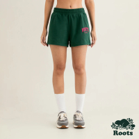 【Roots】Roots 女裝- ROOTS PIXEL棉短褲(深綠色)