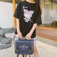 日系軟妹t恤庫洛米kuromi短袖女寬松漫畫可愛甜美夏季新款jk上衣