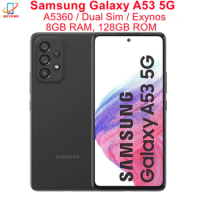 Samsung Galaxy A53 5G A5360 Dual Sim 6.5" 8GB RAM 128/256GB Octa Core Exynos 1280 NFC Super AMOLED Original Android Cell Phone