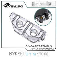 BYKSKI MINI GPU Modify Bidge Module for RTX10 20 30 40 Graphics Water Block / VGA Building Cooling Parts B-VGA-RET-FEMINI-X