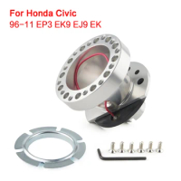 Aluminium Steering Wheel Hub Boss Kit Adapter For Honda Civic 96-11 EP3 EK9 EJ9 EK MR-9515