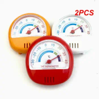 2PCS Compact Design Fridge Thermometer Accurate Readings Monitor Real-time Monitoring Indoor Temperature Meter Greenhouse Garden