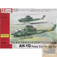 Azmodel 1/72 AH-1G Huey Cobra Marines โมเดลเฮริคอปเตอร์ เครื่องบินรบสงคราม เครื่องบินประกอบ