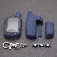 A91 Key Case Keychain For Starline A91 A61 Russian Anti-theft 2 Way Car Alarm LCD Remote Control Key Fob Chain Twage