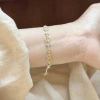 สร้อยข้อมือพีช Huixiang Yuxiang สไตล์แห่งชาติ ดีไซน์จีนใหม่ ราคาไม่แพง หรูหราและสง่างาม ซอกชั้น อเนก