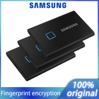 SAMSUNG T7 Mobile SSD type-c External gaming mobile hard drive Phone T7 Touch Classic Black (fingerprint encryption)