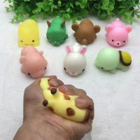 ของเล่นคลายเครียดแมว, วัสดุยางแบบโต้ตอบ, นุ่มและตลก, ของเล่นโต๊ะ, ของขวัญที่ดีที่สุดสำหรับเด็ก, เหมา