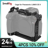 SmallRig Cage for Panasonic LUMIX S5 II Full Cage Kit with NATO Rails Cold Shoe Mounts Arca-Swiss Quick-Release Plate 4022