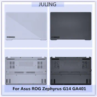For Asus ROG Zephyrus G14 GA401 White Black Laptop Top Case LCD Back Cover Lower Cover Housing Bottom Case