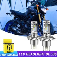 2PCS For Yamaha MT07 MT03 MT09 H4 9003 HS1 Motorcycle LED Headlight Bulbs High &amp; Low Beam 12000lm 6000K CANbus