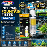 Sakai Pro Pompa Aquarium Internal Fountain Filter FG-800L, Hemat Energi 6 Watt, Air Bersih Ikan Seha