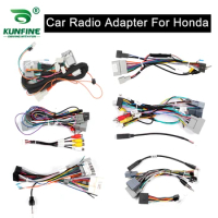 Car Android Player 2Din Stereo Radio Adapter Power Connector MP5 Player Power Cable Accessories For Honda