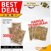 Shredded Paper - Kertas Potong - Kertas Cacah Serut Coklat - D8 02