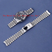 New 18mm Jubilee Hollow Endband with Oyster Deployment Clasp Stainless Steel Watch Band For Seiko 5 SNKL23