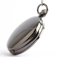 New Arrival Pocket Watch Necklace Korean Sweater Chain Black Polished Black Pocket Watch Student Fashion Watch
