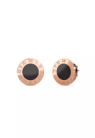 Bullion Gold Jamo Stud Rose Gold Layered Earrings