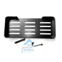 SALE RAK 2 SUSUN PERSEGI STAINLESS MURAH 40CM- TEMPAT SABUN SHAMPO RAK/A46